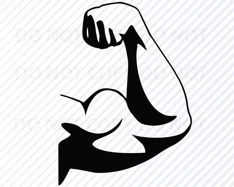 794x635 Muscle Bicep Vector Images Silhouette Clip Art Body Etsy