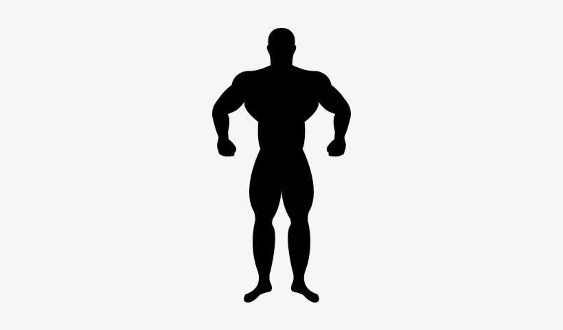 820x481 Muscular Gymnast Silhouette Vector
