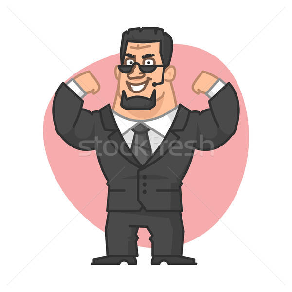 Guard Shows His Strength And Muscle Vector Illustration Yuriy 600x600 Guard Shows His Strength And Muscle Vector Illustration Yuriy