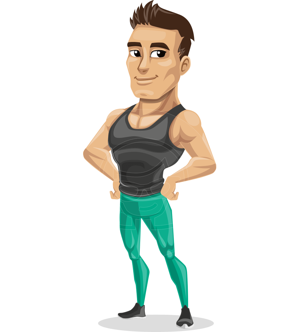 Muscle Gym Instructor Cartoon Vector Character Aka Jim Hit The Gym 957x1060 Muscle Gym Instructor Cartoon Vector Character Aka Jim Hit The Gym