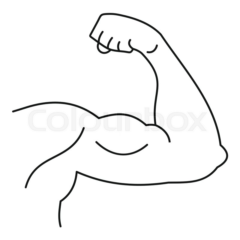 Strong Hand Muscle Icon Outline Stock Vector Colourbox 800x800 Strong Hand Muscle Icon Outline Stock Vector Colourbox
