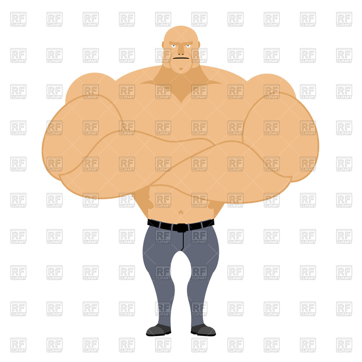 Strong Man, Muscleman On White Background, Bodybuilder With Big 1200x1200 Strong Man, Muscleman On White Background, Bodybuilder With Big