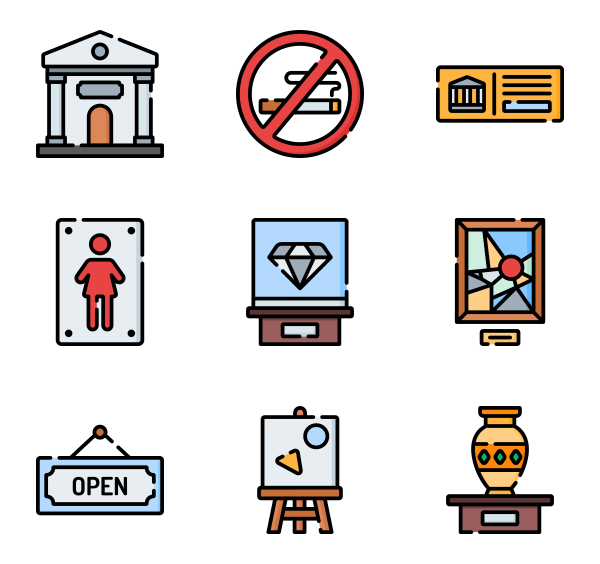600x564 Museum Icons