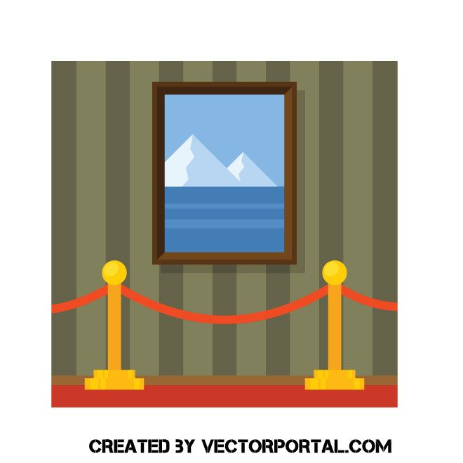 660x660 Painting In A Museum Vector Graphic Various Vectors
