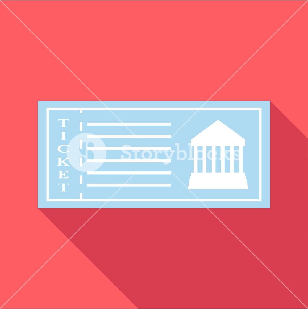 998x1000 Ticket To Museum Icon Flat Illustration Of Ticket To Museum