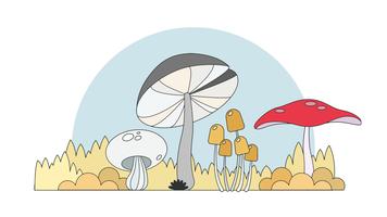 356x200 Mushroom Free Vector Art