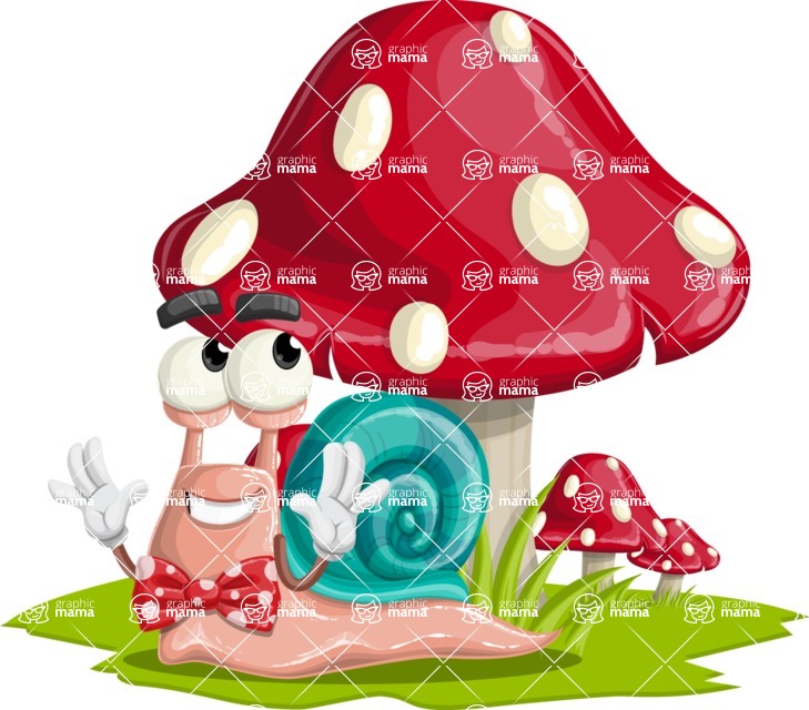 729x640 Snail Cartoon Vector Character Aka Shiloh The Gentleman