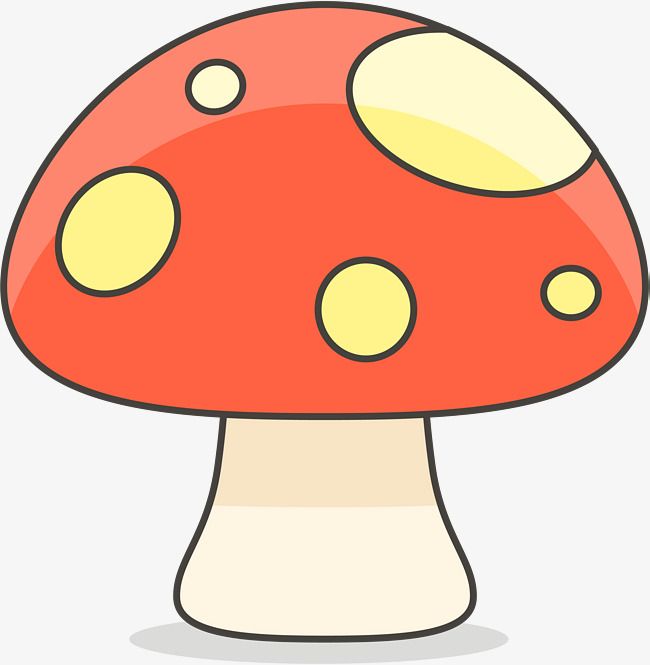 650x665 Cartoon Mushroom, Stuffed