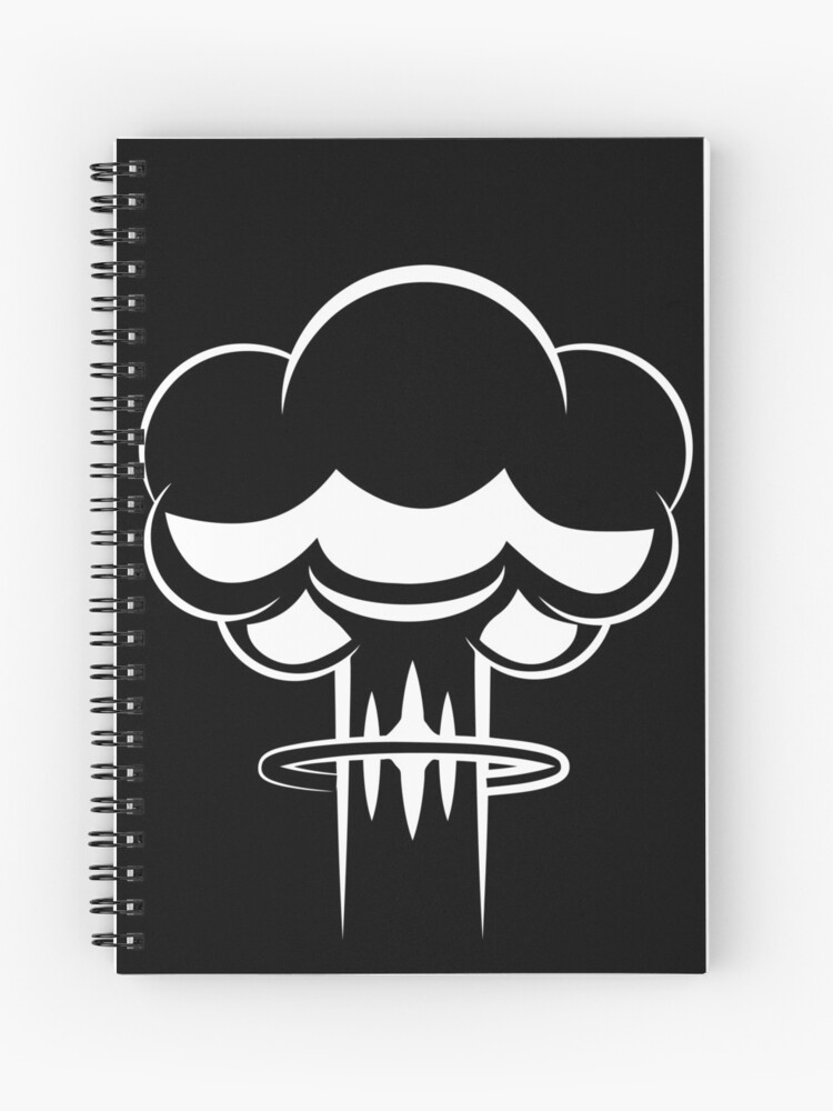 750x1000 Mushroom Cloud Vector White Spiral Notebook