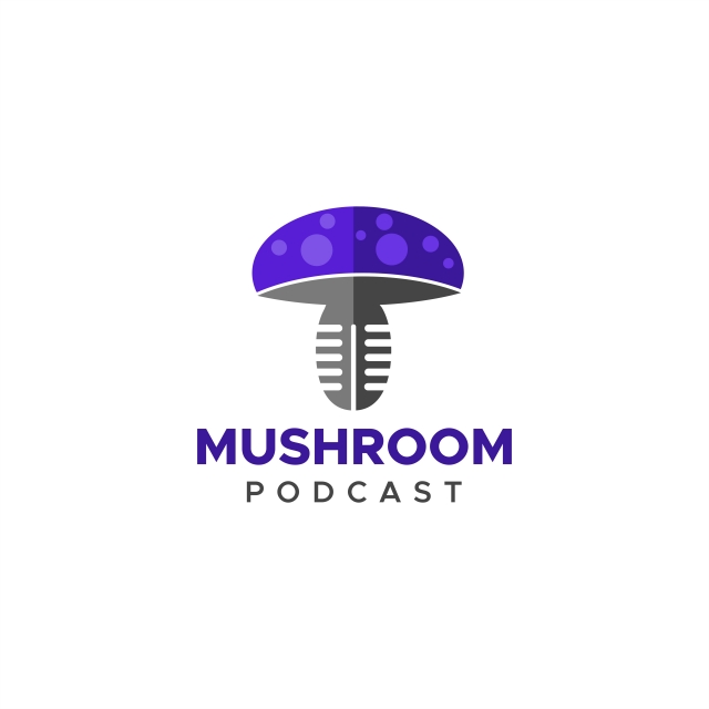640x640 Mushroom Podcast Logo Vector, Audio, Broadcast, Clean Png