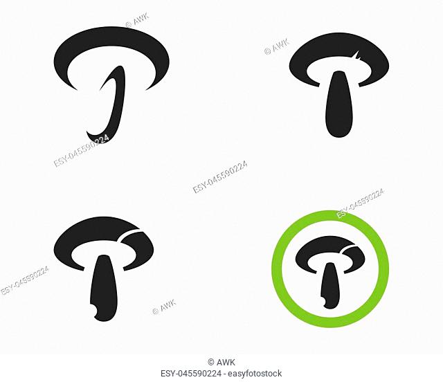 640x552 Healthy Mushroom Logo Vector Template Stock Photos And Images