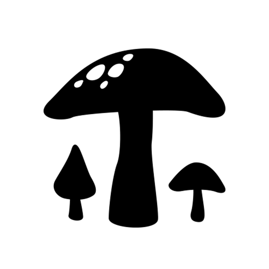 550x550 Huge Collection Of 'mushroom Silhouette' Download More Than