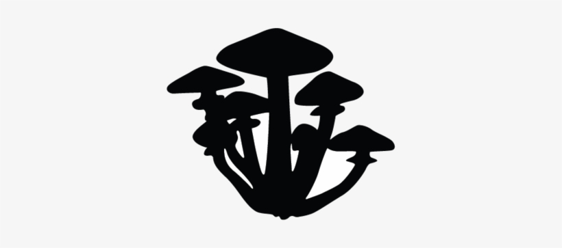 820x363 Mushroom Silhouette Vector Transparent Png