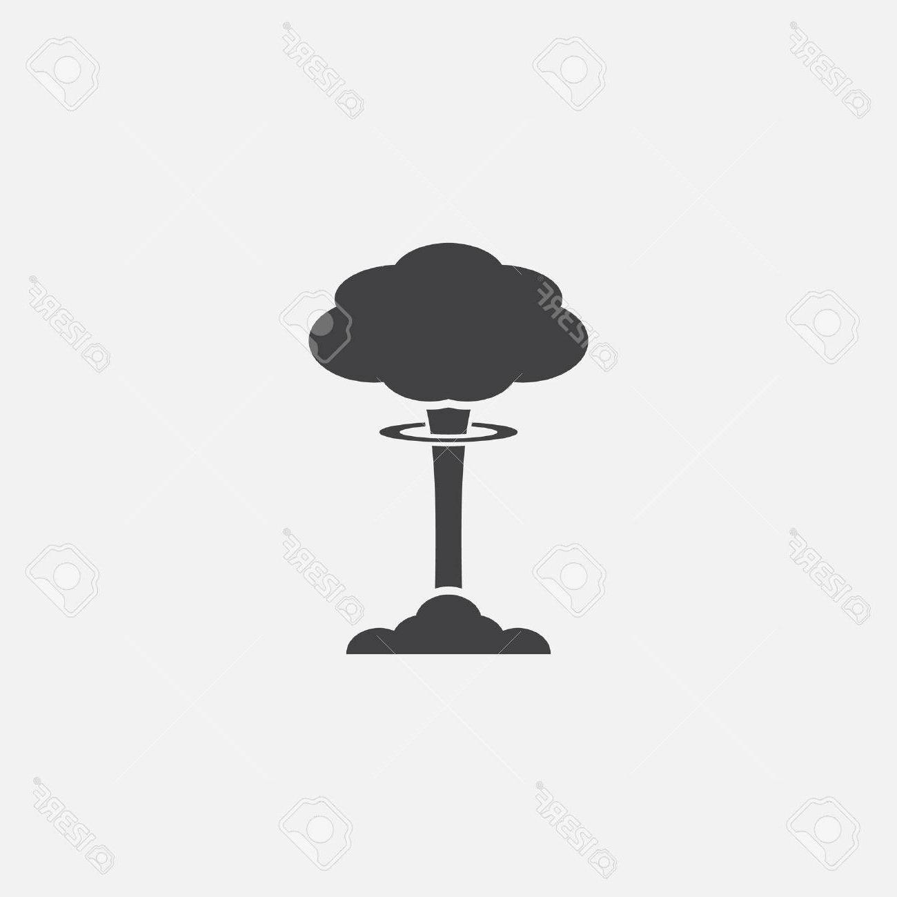 1300x1300 Unique Mushroom Cloud Cartoon Vector Free Free Vector Art