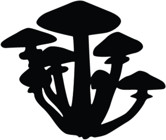 335x283 Download Hd Mushroom Silhouette Vector Transparent Png Image