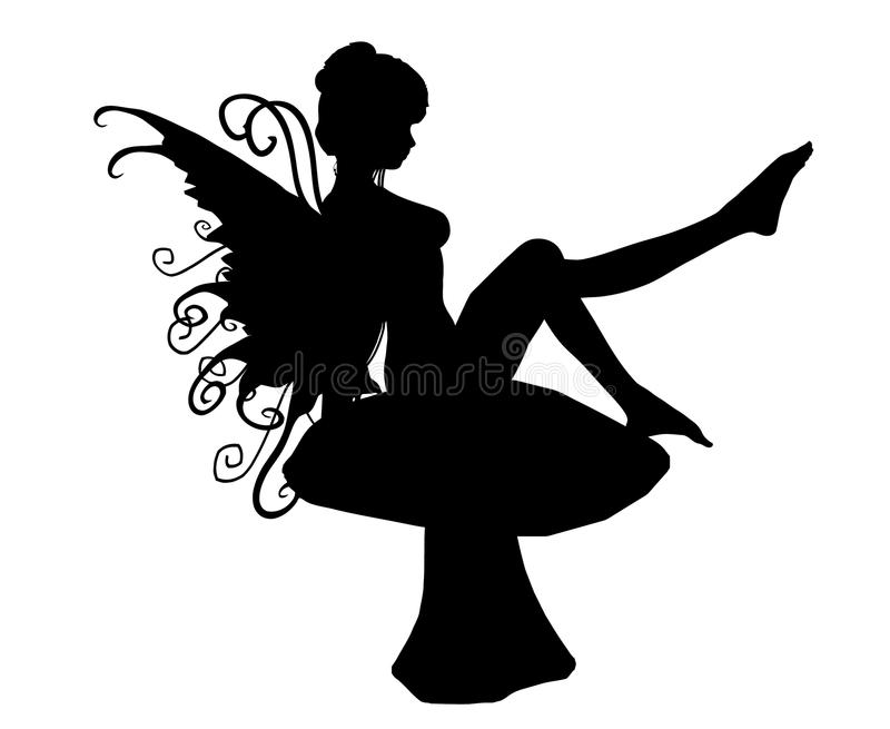 800x655 Fairy Mushroom Silhouette