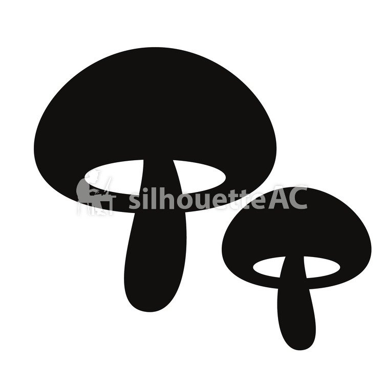 750x750 Free Silhouette Vector Travel Mushroom