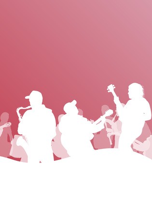 315x450 Jazz Music Band Vector Background Illustration Royalty Free