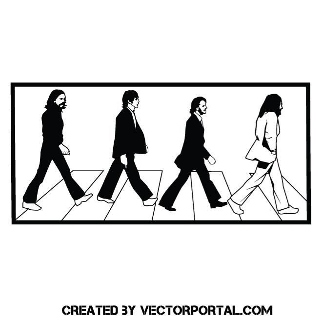 660x660 Beatles Music Band Vector Image Celebrity Vector Illustrations