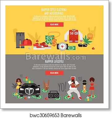 362x382 Rap Music Banner, Art Print Barewalls Posters Prints