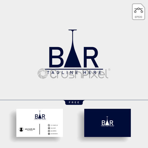 500x500 Music Bar, Music Club Cafe Logo Template Vector Illustration