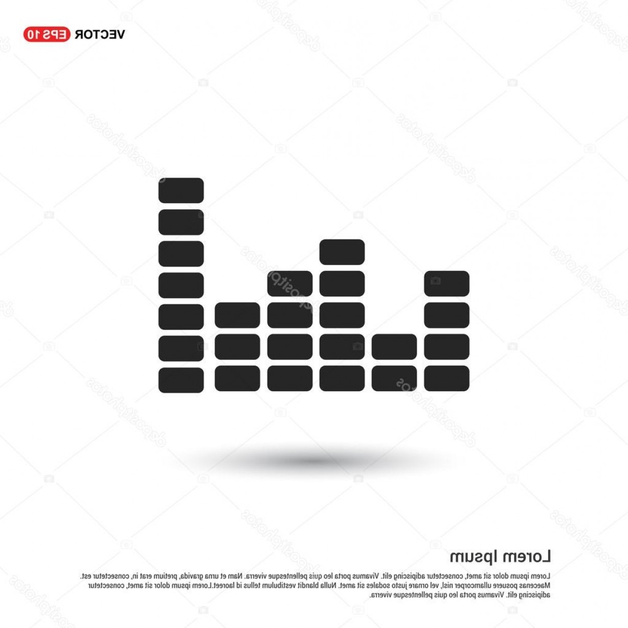 1228x1228 Stock Illustration Music Sound Waves Bar Icon Soidergi