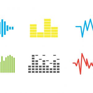 300x300 Colorful Music Sound Bars Equalizer Vector Background Soidergi