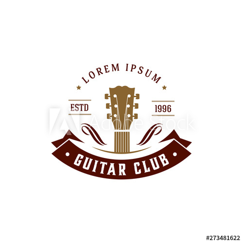 500x500 Country Music Bar Typography Logo Design