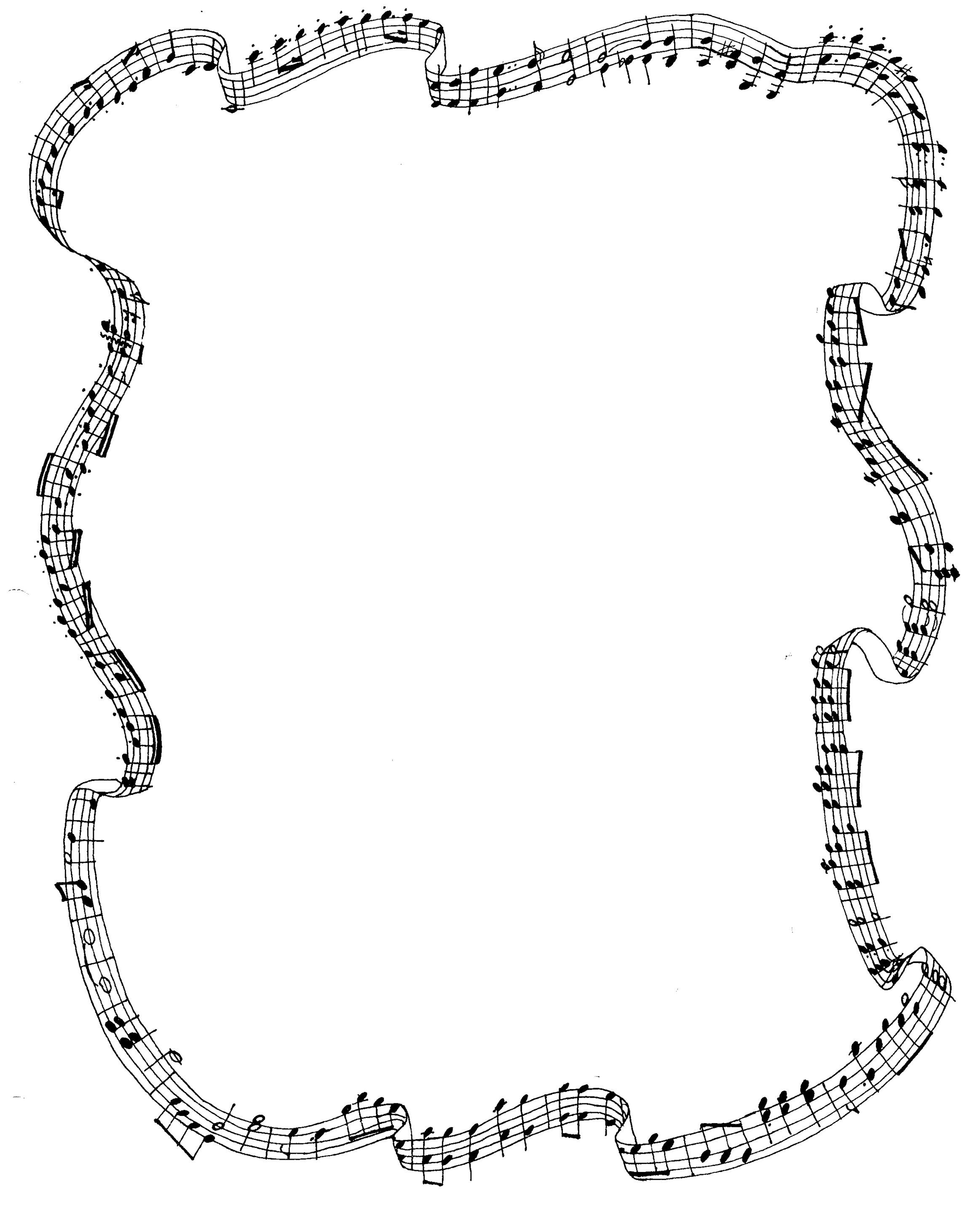 2326x2896 Music Border Clipart Free
