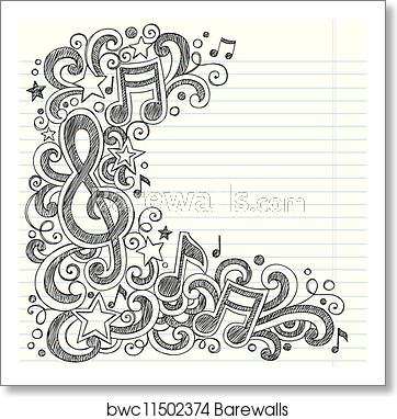 362x382 Music Doodle Vector