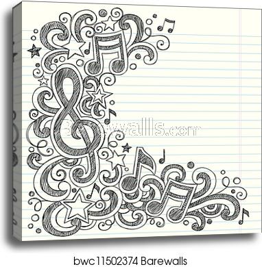 382x390 Music Doodle Vector
