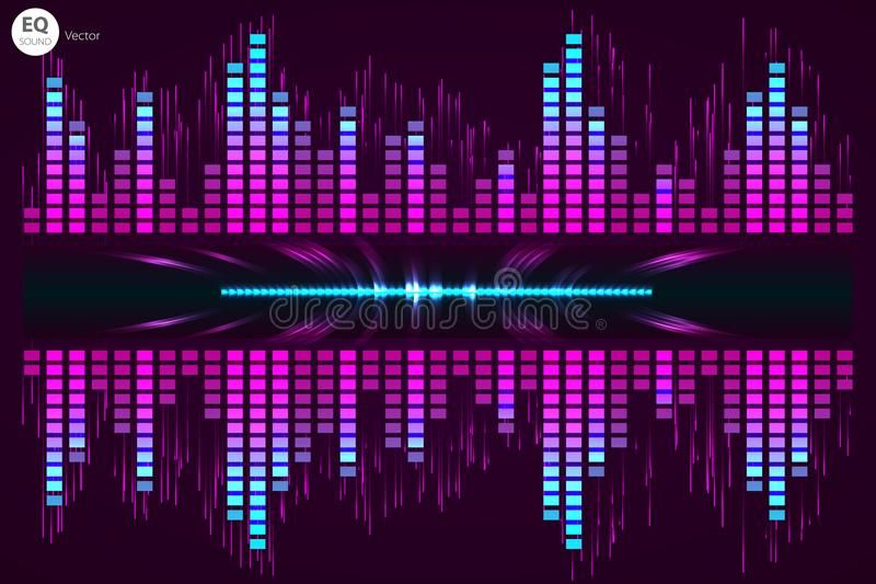 800x533 Download Digital Music Equalizer Vector Illustration Stock