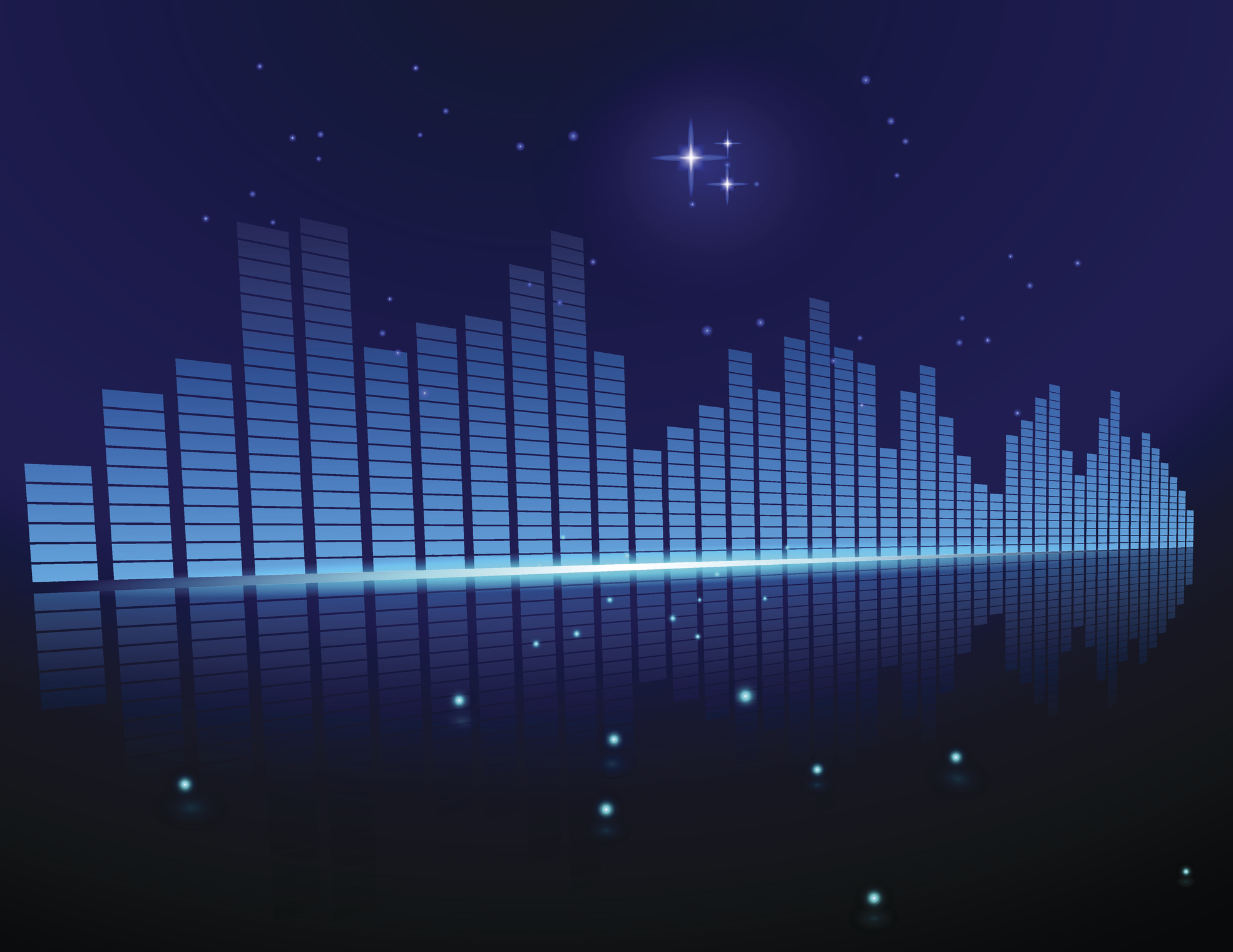 1970x1522 Music Equalizer,vector Illustration
