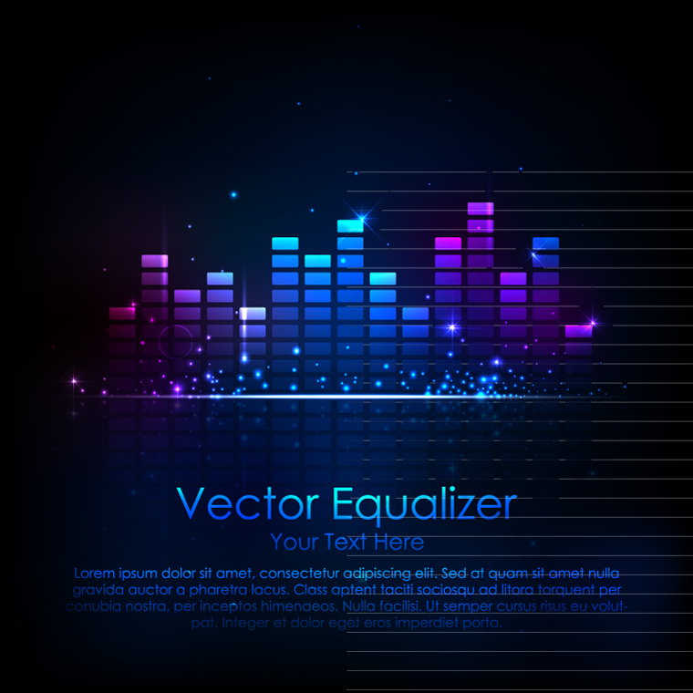 760x760 Music Equalizer Free Vector Graphic Download