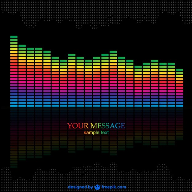 626x626 Music Equalizer Background Vector Free Download