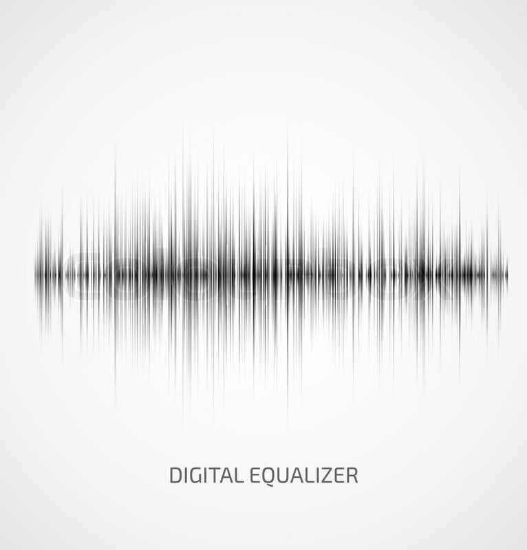 766x800 Abstract Gray Music Equalizer On White Stock Vector Colourbox