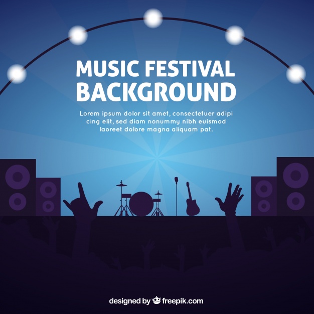 Background For A Music Festival Vector Free Download 626x626 Background For A Music Festival Vector Free Download