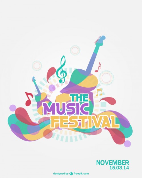 Music Festival Vector Vector Free Download 500x626 Music Festival Vector Vector Free Download