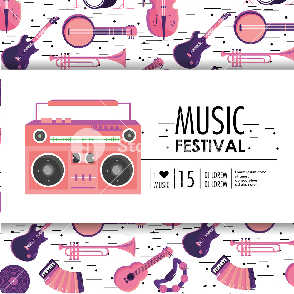 Tape Recorder Equipment To Music Festival Vector Illustration 1000x1000 Tape Recorder Equipment To Music Festival Vector Illustration