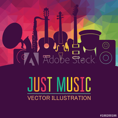 Colorful Music Background Music Instruments Music Festival 500x500 Colorful Music Background Music Instruments Music Festival