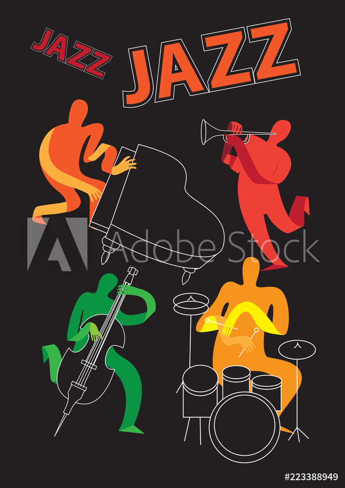 Fotografie, Obraz Jazz Festival Creative Conceptual Music 707x1000 Fotografie, Obraz Jazz Festival Creative Conceptual Music