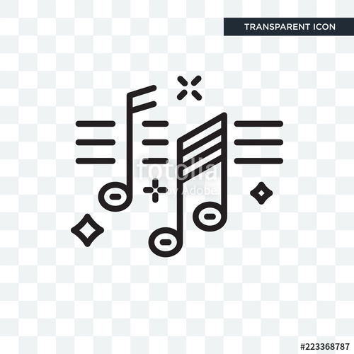Music Vector Icon Isolated On Transparent Background, Music Logo 500x500 Music Vector Icon Isolated On Transparent Background, Music Logo