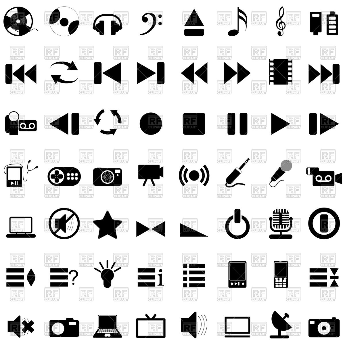Set Of Music Icons Vector Image Of Signs, Symbols, Maps Angelp 1200x1200 Set Of Music Icons Vector Image Of Signs, Symbols, Maps Angelp