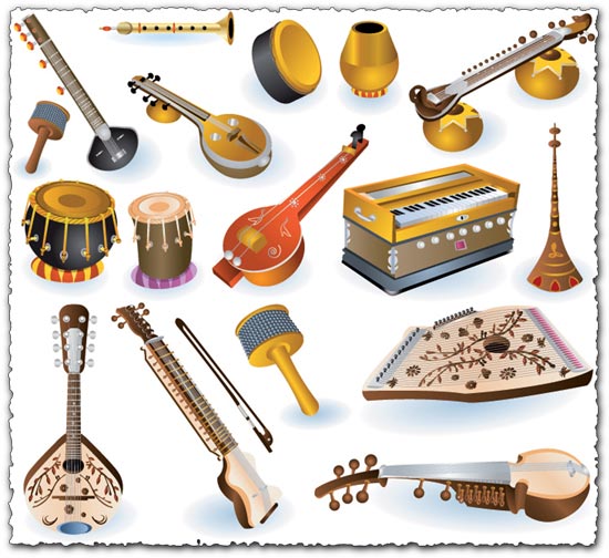 550x504 Indian Music Vectors