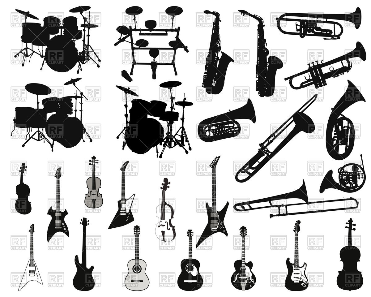 Music Instruments Vector At Collection Of Music