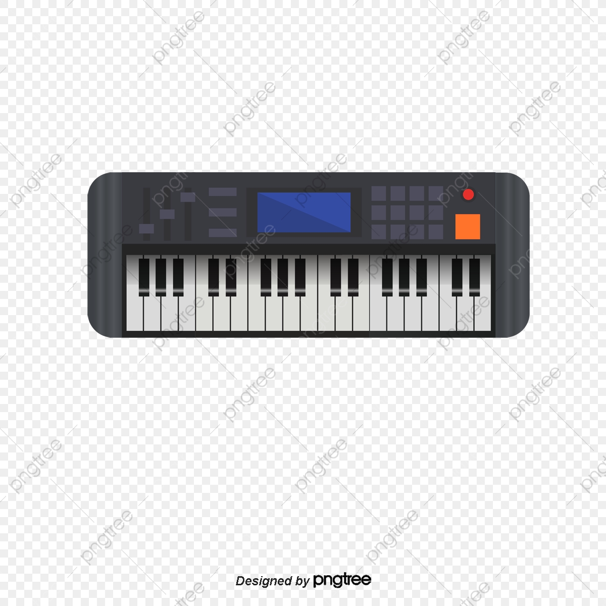 1200x1200 Cartoon Music Keyboard Instruments, Cartoon Vector, Music Vector