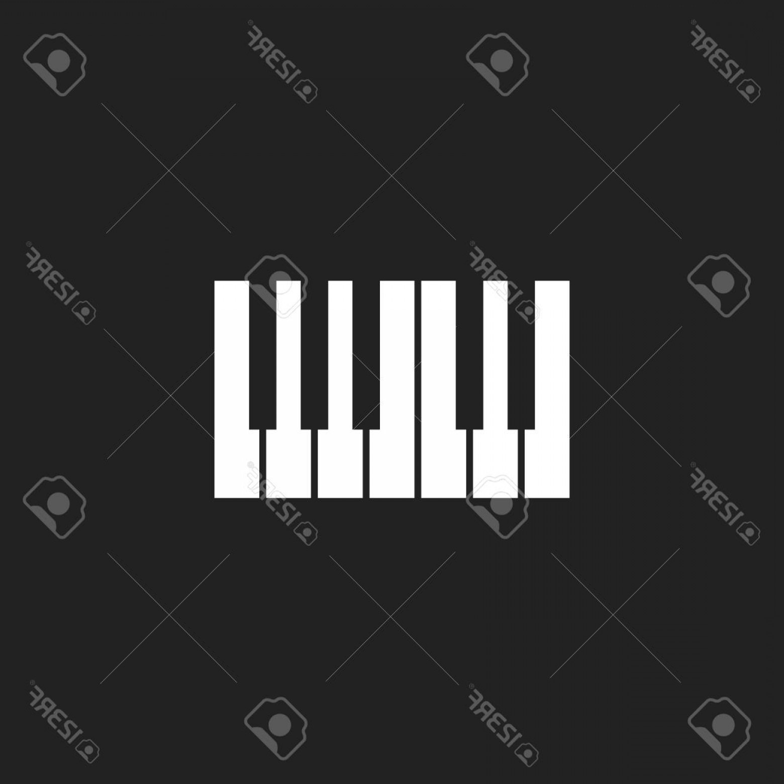 1560x1560 Photostock Vector Piano Keyboard Icon Logo Music Design Template