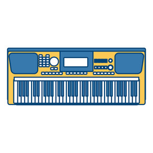 300x300 Music Keyboard Royalty Free Vectors