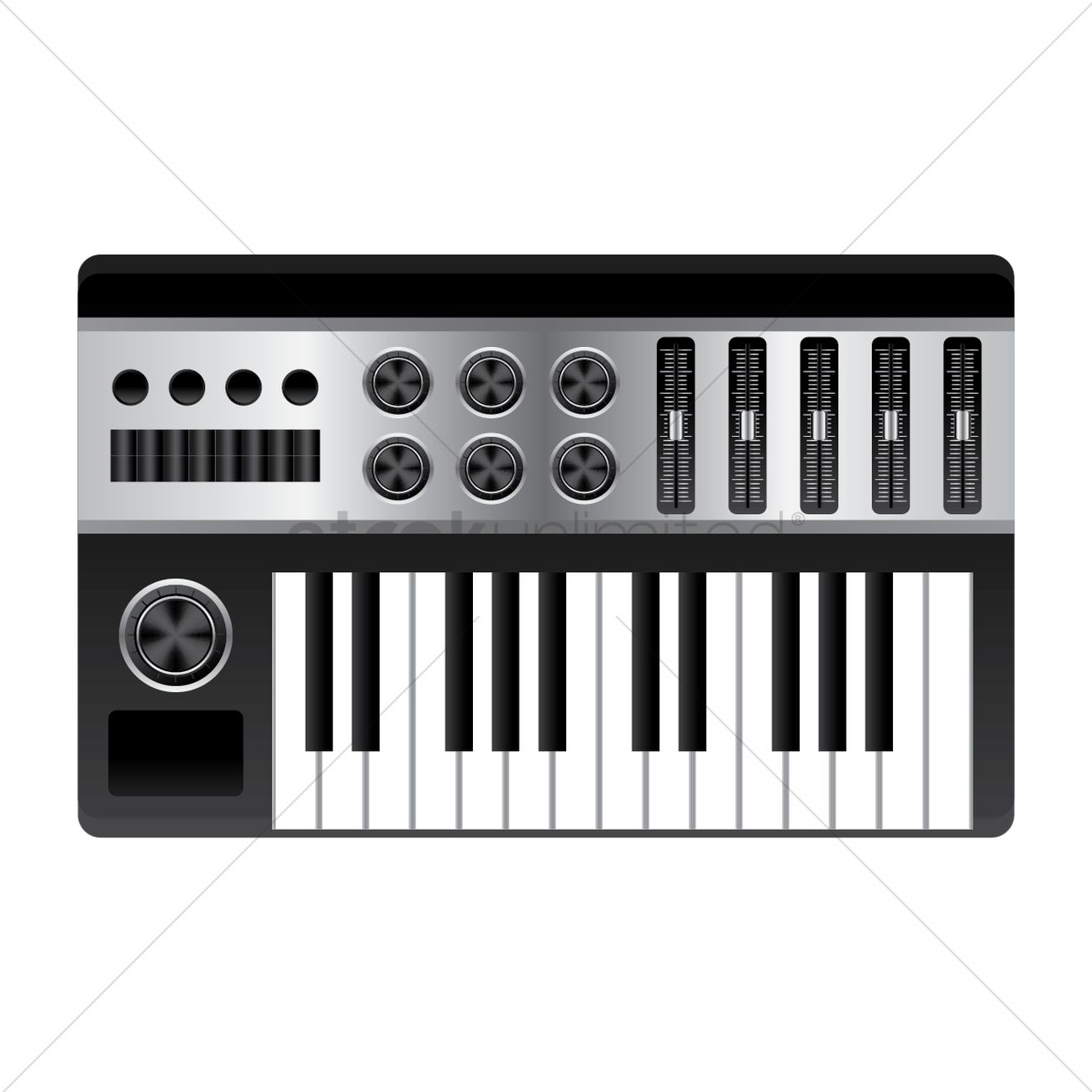 1300x1300 Free Piano Keyboard Vector Image