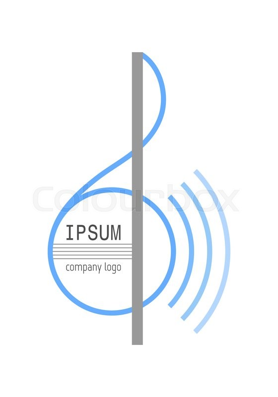 560x800 Music Logo Treble Clef Business, Art Stock Vector Colourbox